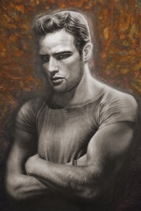 Rusted Young Brando Painting by Melody Owens