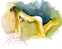 Watercolor figure painting by Melody Owens