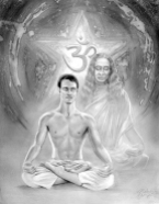 ॐ ओं ओ३म् - Portrait with Yogananda