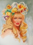 live portrait painting commission by Melody Owens